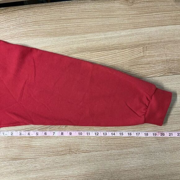 Anvil Men’s Red Christmas Llama Crewneck Sweater Size XLarge - Picture 8 of 14